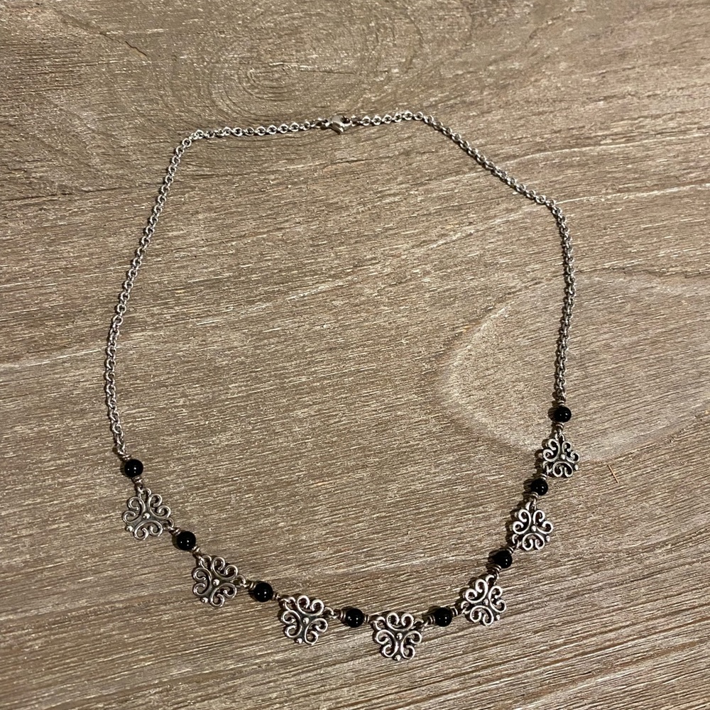 James Avery Sorrento onyx filigree necklace